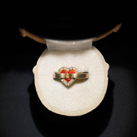 Vintage Shining Heart Yüzük