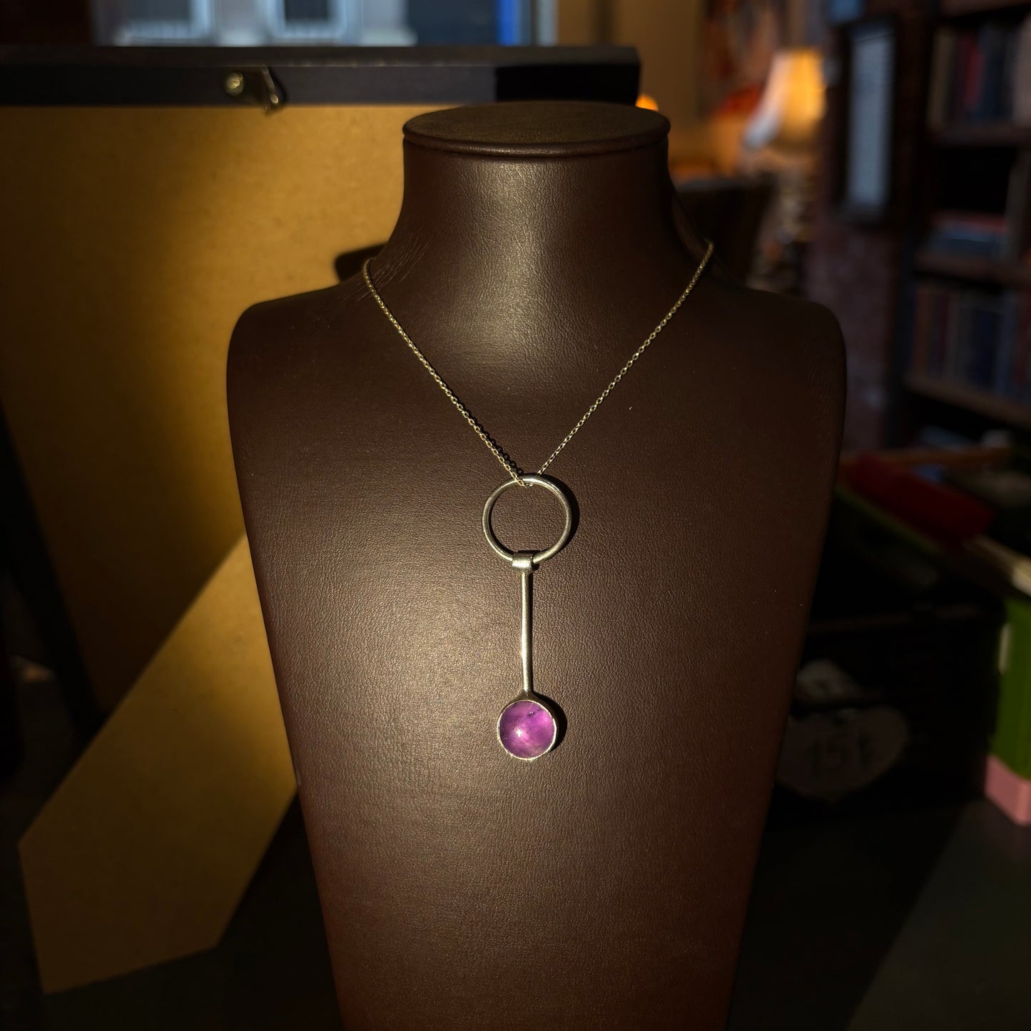 Hoop Ametist Kolye Ucu