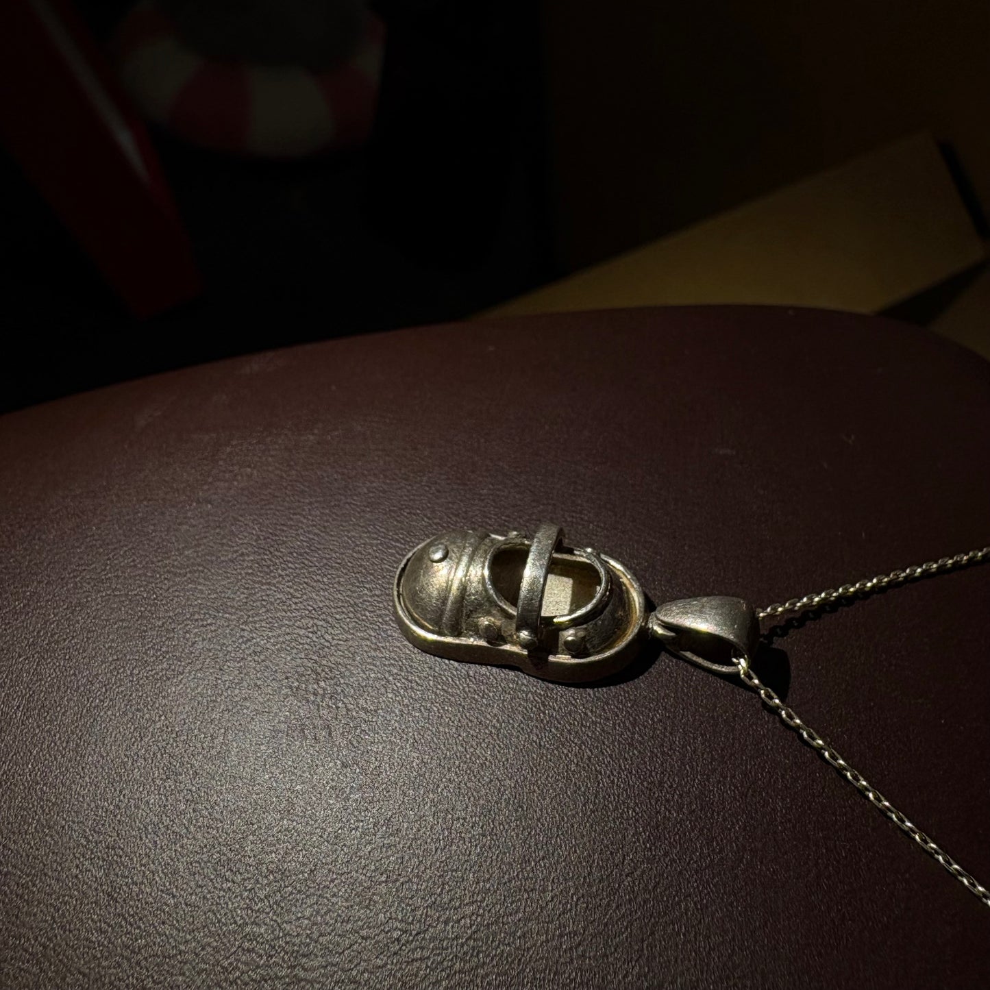 Vintage Baby Shoe Kolye Ucu