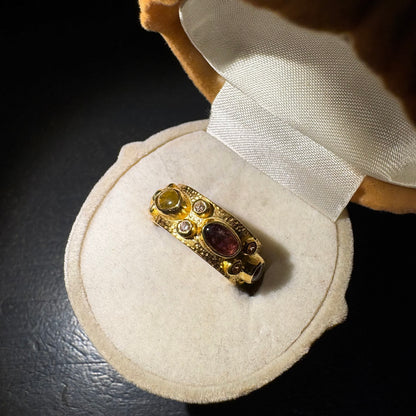 Turmalin Round Yüzük