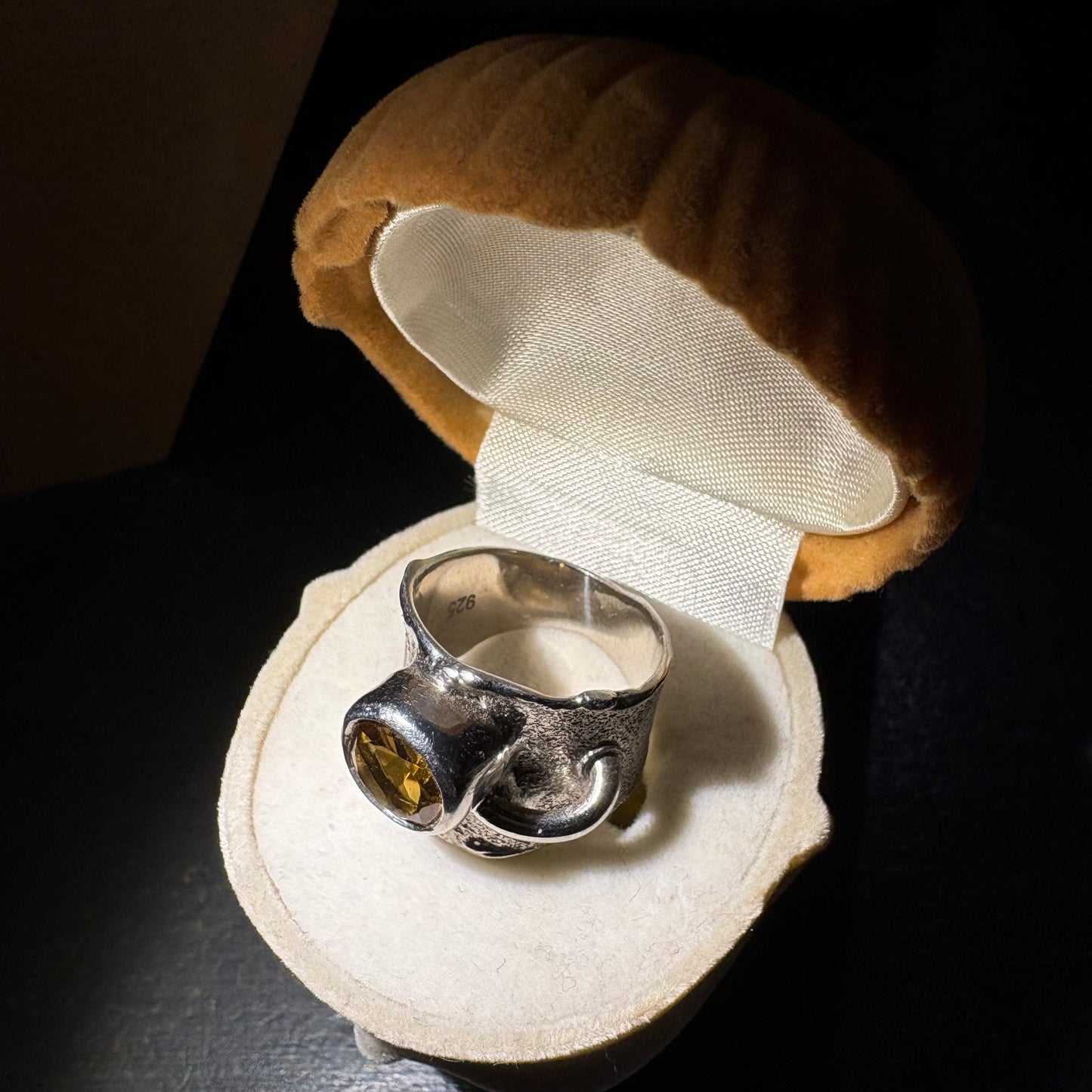 Gümüş Sitrin Yüzük