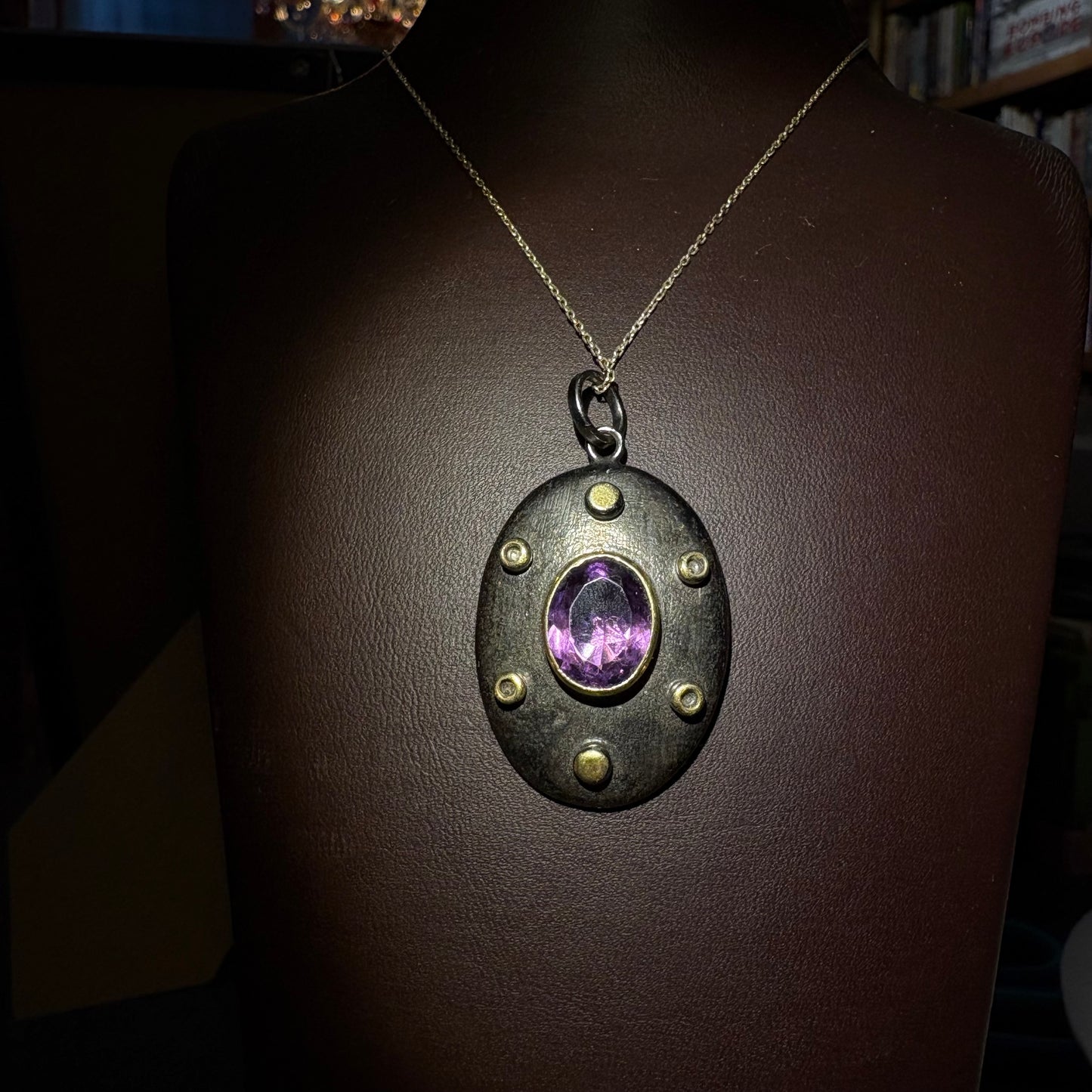 Ametist Kalkan Kolye Ucu