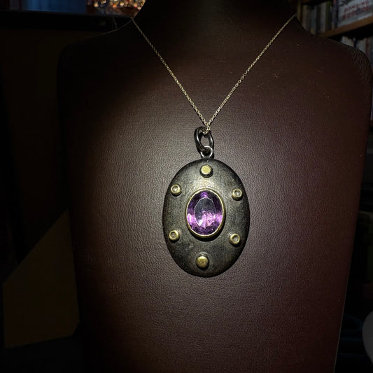 Ametist Kalkan Kolye Ucu