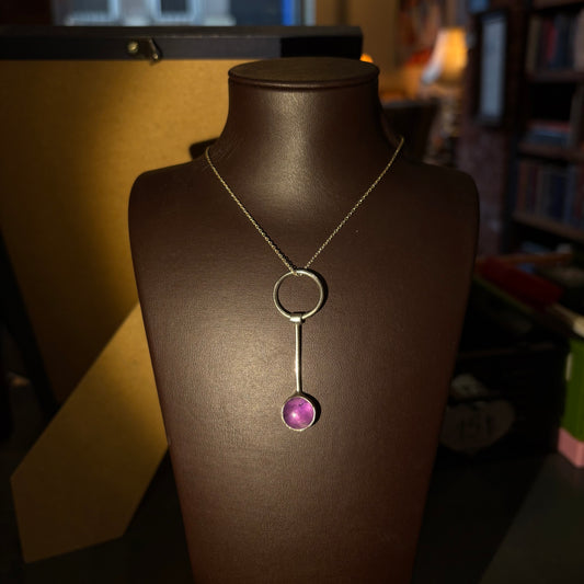 Hoop Ametist Kolye Ucu